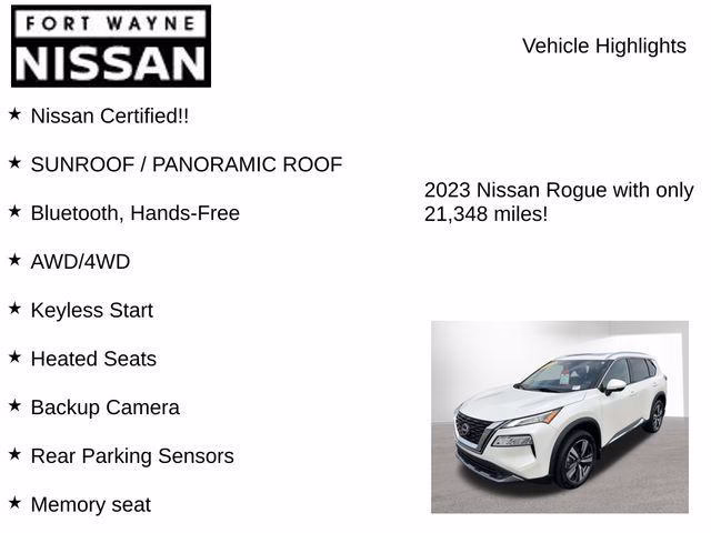 Certified 2023 Nissan Rogue SL